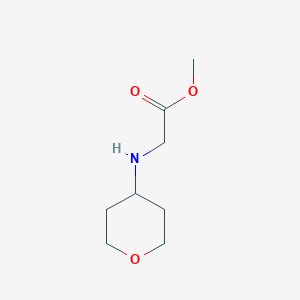 molecular formula C8H15NO3 B1438832 Methyl 2-[(oxan-4-yl)amino]acetate CAS No. 1156837-33-0