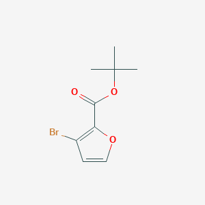 molecular formula C9H11BrO3 B1438833 Tert-butyl 3-bromofuran-2-carboxylate CAS No. 59862-90-7