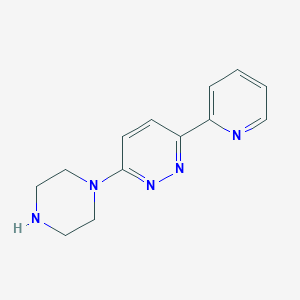 molecular formula C13H15N5 B1438835 3-Piperazin-1-yl-6-pyridin-2-ylpyridazine CAS No. 881191-48-6