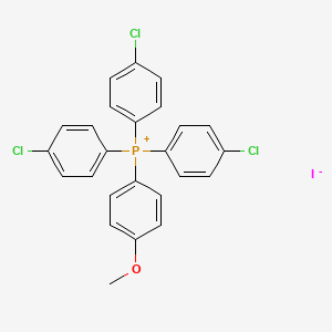 molecular formula C25H19Cl3IOP B14388370 Tris(4-chlorophenyl)(4-methoxyphenyl)phosphanium iodide CAS No. 88257-56-1