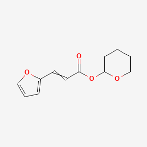 molecular formula C12H14O4 B14388401 Oxan-2-yl 3-(furan-2-yl)prop-2-enoate CAS No. 90073-21-5