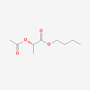 molecular formula C9H16O4 B14388423 Butyl (2S)-2-(acetyloxy)propanoate CAS No. 88392-18-1