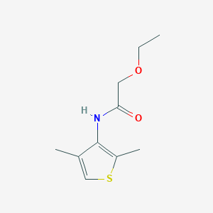 molecular formula C10H15NO2S B14388560 N-(2,4-Dimethylthiophen-3-yl)-2-ethoxyacetamide CAS No. 87675-94-3