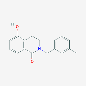 molecular formula C17H17NO2 B1438859 5-hydroxy-2-(3-methylbenzyl)-3,4-dihydroisoquinolin-1(2H)-one CAS No. 1105196-17-5