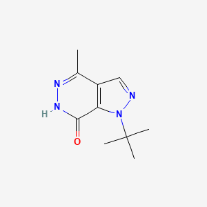 molecular formula C10H14N4O B1438860 1-tert-butyl-4-methyl-1,6-dihydro-7H-pyrazolo[3,4-d]pyridazin-7-one CAS No. 1105196-44-8