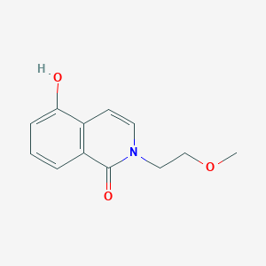 molecular formula C12H13NO3 B1438863 5-hydroxy-2-(2-methoxyethyl)isoquinolin-1(2H)-one CAS No. 1105195-56-9