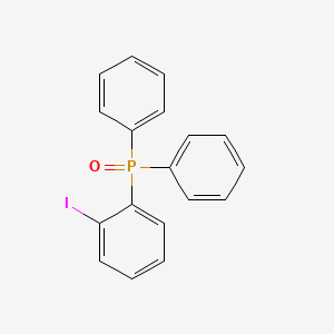 molecular formula C18H14IOP B14388663 Phosphine oxide, (2-iodophenyl)diphenyl- CAS No. 88652-75-9