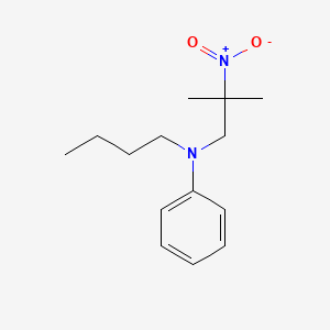 molecular formula C14H22N2O2 B14388720 N-Butyl-N-(2-methyl-2-nitropropyl)aniline CAS No. 90053-60-4