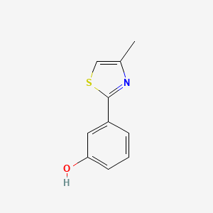molecular formula C10H9NOS B1438873 3-(4-Methyl-1,3-thiazol-2-yl)phenol CAS No. 1092305-67-3