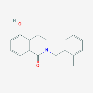 molecular formula C17H17NO2 B1438877 5-hydroxy-2-(2-methylbenzyl)-3,4-dihydroisoquinolin-1(2H)-one CAS No. 1105194-07-7