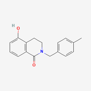 molecular formula C17H17NO2 B1438878 5-hydroxy-2-(4-methylbenzyl)-3,4-dihydroisoquinolin-1(2H)-one CAS No. 1105194-17-9