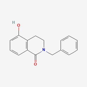 molecular formula C16H15NO2 B1438881 2-benzyl-5-hydroxy-3,4-dihydroisoquinolin-1(2H)-one CAS No. 1105196-20-0