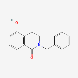 molecular formula C16H15NO2 B1438881 2-Benzyl-5-hydroxy-3,4-dihydroisoquinolin-1-one CAS No. 1105196-20-0