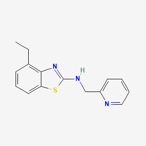 molecular formula C15H15N3S B1438883 4-ethyl-N-(pyridin-2-ylmethyl)-1,3-benzothiazol-2-amine CAS No. 1105195-00-3