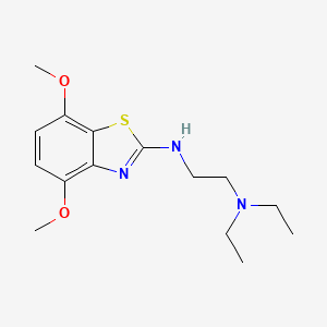 molecular formula C15H23N3O2S B1438885 N1-(4,7-二甲氧基苯并[d]噻唑-2-基)-N2,N2-二乙基乙烷-1,2-二胺 CAS No. 1105188-34-8