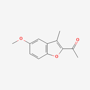 molecular formula C12H12O3 B1438886 1-(5-Methoxy-3-methyl-1-benzofuran-2-yl)ethan-1-one CAS No. 33038-32-3