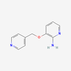 molecular formula C11H11N3O B1438887 3-(吡啶-4-基甲氧基)吡啶-2-胺 CAS No. 96428-83-0