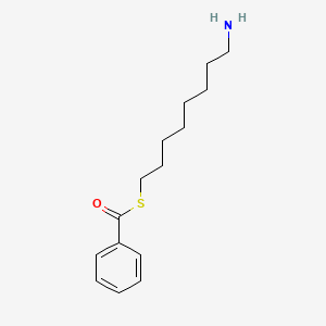 molecular formula C15H23NOS B14388904 S-(8-Aminooctyl) benzenecarbothioate CAS No. 88313-90-0