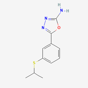 5-[3-(Isopropylthio)phenyl]-1,3,4-oxadiazol-2-amine