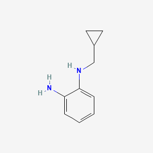 molecular formula C10H14N2 B1438893 1-N-(cyclopropylmethyl)benzene-1,2-diamine CAS No. 1012884-24-0