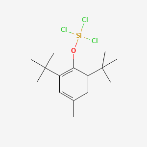 molecular formula C15H23Cl3OSi B14388977 Trichloro(2,6-di-tert-butyl-4-methylphenoxy)silane CAS No. 88337-85-3