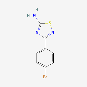 molecular formula C8H6BrN3S B1438901 3-(4-Bromophenyl)-1,2,4-thiadiazol-5-amine CAS No. 1153976-85-2