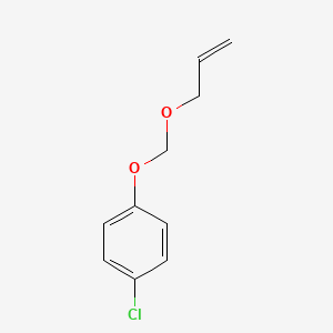 molecular formula C10H11ClO2 B14389037 1-Chloro-4-{[(prop-2-en-1-yl)oxy]methoxy}benzene CAS No. 89685-79-0
