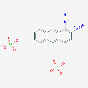 molecular formula C14H8Cl2N4O8 B14389043 Anthracene-1,2-bis(diazonium) diperchlorate CAS No. 88375-29-5