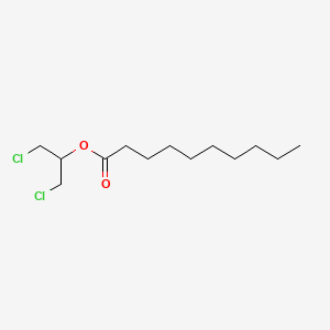 molecular formula C13H24Cl2O2 B14389047 Decanoic acid, 2-chloro-1-(chloromethyl)ethyl ester CAS No. 88606-79-5