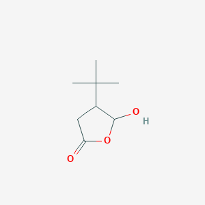 molecular formula C8H14O3 B14389054 4-tert-Butyl-5-hydroxyoxolan-2-one CAS No. 89359-10-4