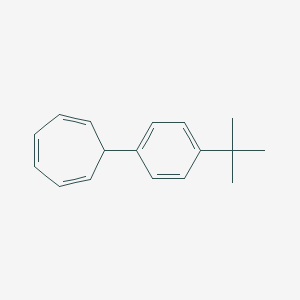 molecular formula C17H20 B14389064 7-(4-tert-Butylphenyl)cyclohepta-1,3,5-triene CAS No. 89610-94-6