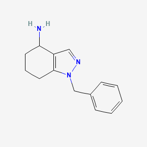 molecular formula C14H17N3 B1438909 1-benzyl-4,5,6,7-tetrahydro-1H-indazol-4-amine CAS No. 1050885-51-2