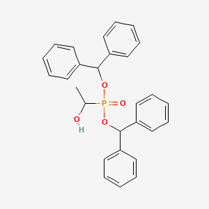 molecular formula C28H27O4P B14389117 Bis(diphenylmethyl) (1-hydroxyethyl)phosphonate CAS No. 89865-23-6