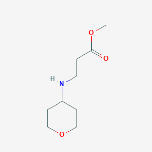 molecular formula C9H17NO3 B1438918 Methyl 3-[(oxan-4-yl)amino]propanoate CAS No. 1137213-00-3