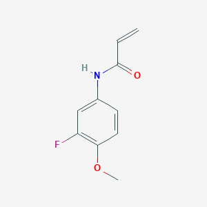 molecular formula C10H10FNO2 B1438920 N-(3-氟-4-甲氧基苯基)丙-2-烯酰胺 CAS No. 303129-65-9
