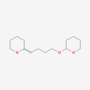 molecular formula C14H24O3 B14389205 2-[4-(Oxan-2-ylidene)butoxy]oxane CAS No. 89455-90-3