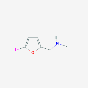 molecular formula C6H8INO B1438921 N-[(5-碘-2-呋喃基)甲基]-N-甲胺 CAS No. 1157238-36-2