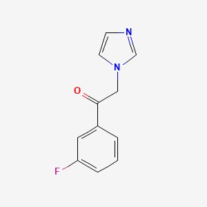 molecular formula C11H9FN2O B1438922 1-(3-氟苯基)-2-(1H-咪唑-1-基)乙酮 CAS No. 630403-99-5