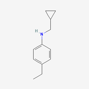 N-(cyclopropylmethyl)-4-ethylaniline