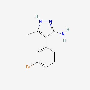 molecular formula C10H10BrN3 B1438924 4-(3-bromophenyl)-3-methyl-1H-pyrazol-5-amine CAS No. 1309887-73-7