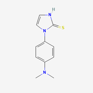 molecular formula C11H13N3S B1438927 1-[4-(二甲氨基)苯基]-1H-咪唑-2-硫醇 CAS No. 1156923-25-9