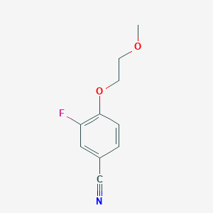 molecular formula C10H10FNO2 B1438928 3-氟-4-(2-甲氧基乙氧基)苯甲腈 CAS No. 1153104-44-9