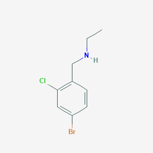 molecular formula C9H11BrClN B1438930 [(4-溴-2-氯苯基)甲基](乙基)胺 CAS No. 1157720-08-5