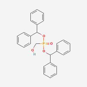 molecular formula C27H25O4P B14389328 Bis(diphenylmethyl) (hydroxymethyl)phosphonate CAS No. 89865-22-5