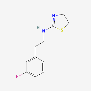 N-[2-(3-fluorophenyl)ethyl]-4,5-dihydro-1,3-thiazol-2-amine