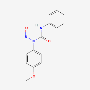 molecular formula C14H13N3O3 B14389400 N-(4-Methoxyphenyl)-N-nitroso-N'-phenylurea CAS No. 87468-20-0
