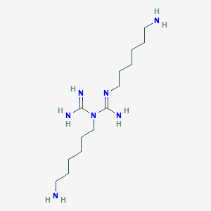 molecular formula C14H33N7 B14389438 N,N''-Bis(6-aminohexyl)triimidodicarbonic diamide CAS No. 89932-56-9