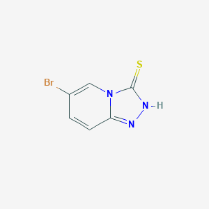 molecular formula C6H4BrN3S B1438951 6-Bromo-[1,2,4]triazolo[4,3-a]pyridine-3-thiol CAS No. 1093092-64-8