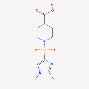 1-(1,2-dimethyl-1H-imidazole-4-sulfonyl)piperidine-4-carboxylic acid