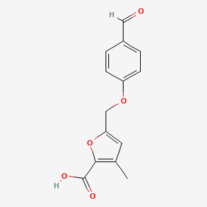 5-(4-Formylphenoxymethyl)-3-methylfuran-2-carboxylic acid